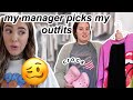 my manager picks out my outfits for a week!! | Alyssa Mikesell