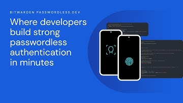 Bitwarden Passwordless.dev Product Demo