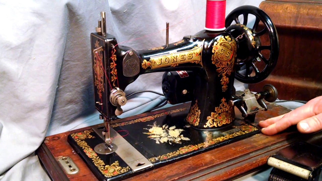 Serviced Ornate Antique 1890 S Jones Sewing Machine Upgraded To Jones Sewing Machine