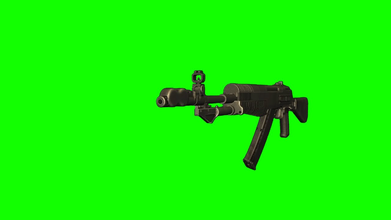 AN-94 assault rifle green screen (2) - YouTube