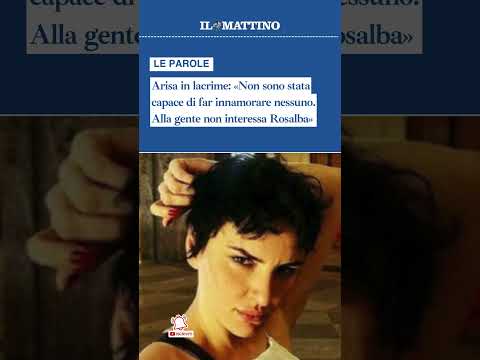 Video Arisa in lacrime: «Non sono stata capace di far innamorare nessuno»