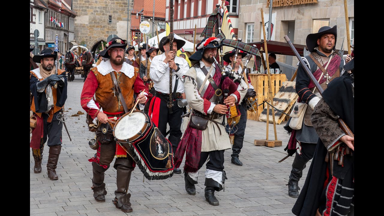 Wallensteinfestpiele in Altdorf - Söldnerwerbung Holksche Horde