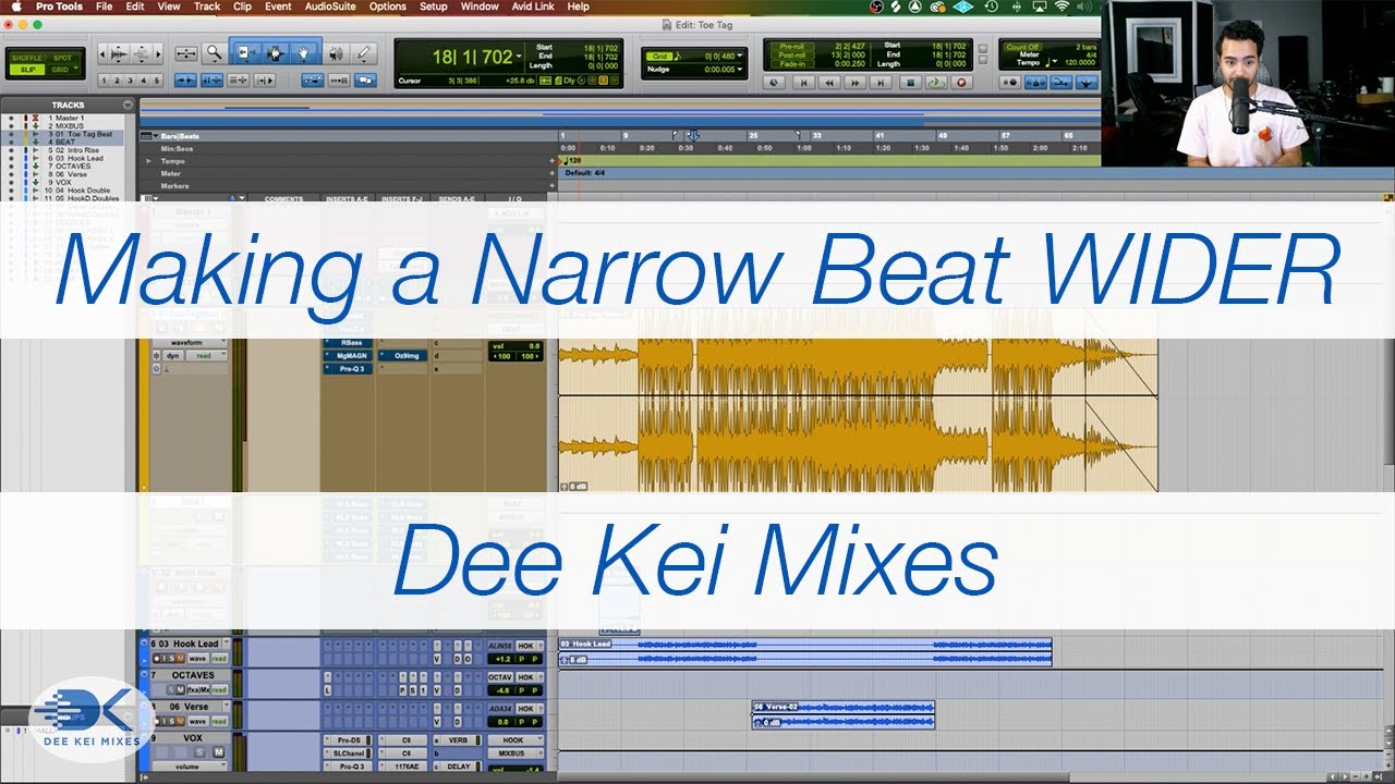Mixing a Beat 2track Making A Narrow Beat WIDER YouTube