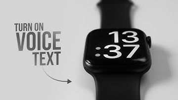 How to Turn ON Voice Text on Apple Watch (tutorial)