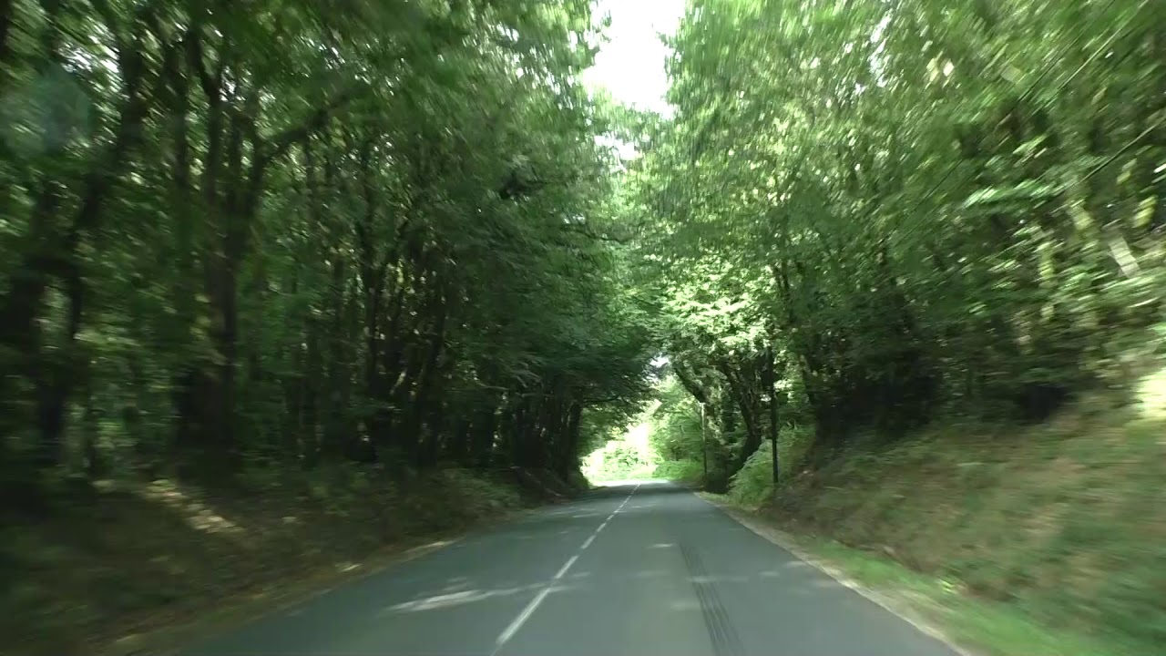 Driving Between 22110 Rostrenen & 22160 La Croix Tasset, Brittany, France 6th September 2019