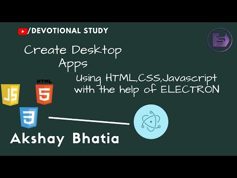 What is Electron in HINDI | Introduction | Create Desktop App