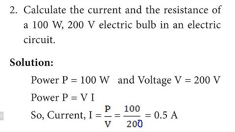 TN 10th SCIENCE PHYSICS |Unit 4 ELECTRICITY book back SOLVED PROBLEMS part-2|Qn.2|sums in tamil|2020