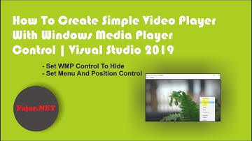Simple Video Player With Windows Media Player ActiveX Control | Visual Studio 2019