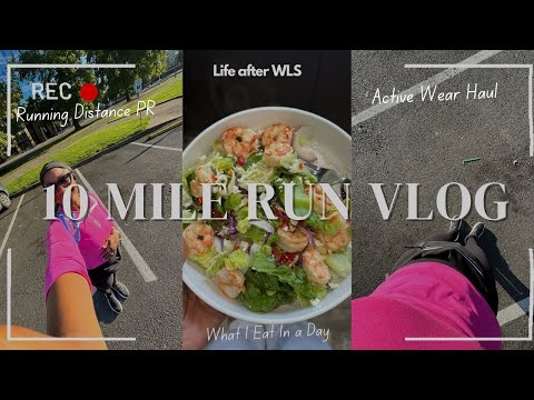 10 Mile Run VLOG | What I Eat in a Day to Maintain 118 Pounds Lost after VSG