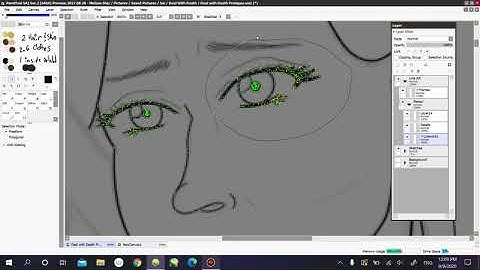 How To Move/Transform A Specific Area on Linework Layer in Paint Tool Sai Ver. 2