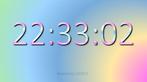 MatsClock 240073 - Free Digital Clock for PowerPoint Presentation Slides