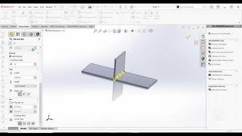 Tab and Slot Feature in SolidWorks Sheet Metal