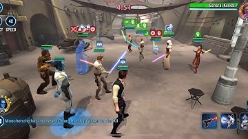 SWGOH Cls chewie DN Vs revan jolee