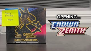 Opening A CROWN ZENITH Elite Trainer Box by memeboi8677 344 views 5 months ago 4 minutes, 24 seconds