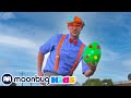 Blippi Aprenda as Cores na Caça aos Ovos | Vídeos Educativos para Crianças | Moonbug Kids