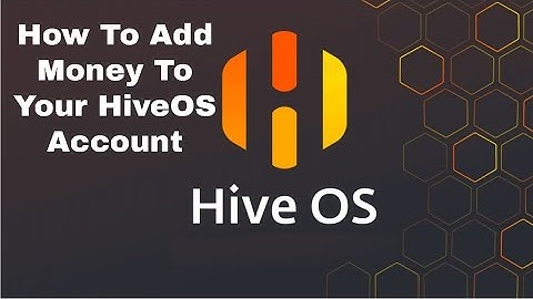 Hoe u geld aan uw HiveOS-account kunt toevoegen