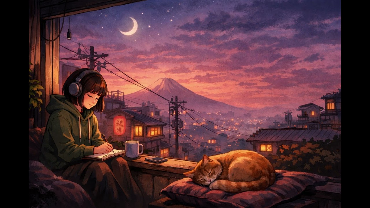 LoFi Music for Studying & Relaxing 🌙 Late Night Coffee Vibes | Chill Beats to Focus, Sleep & Work
