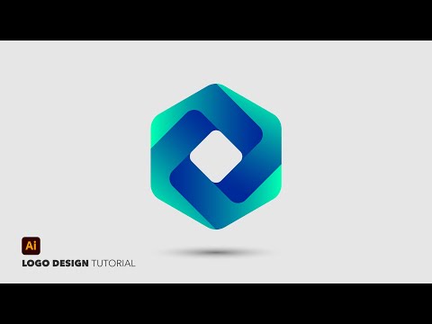 Hexagon logo Design Process in  Adobe illustrator 2022 (A to Z)