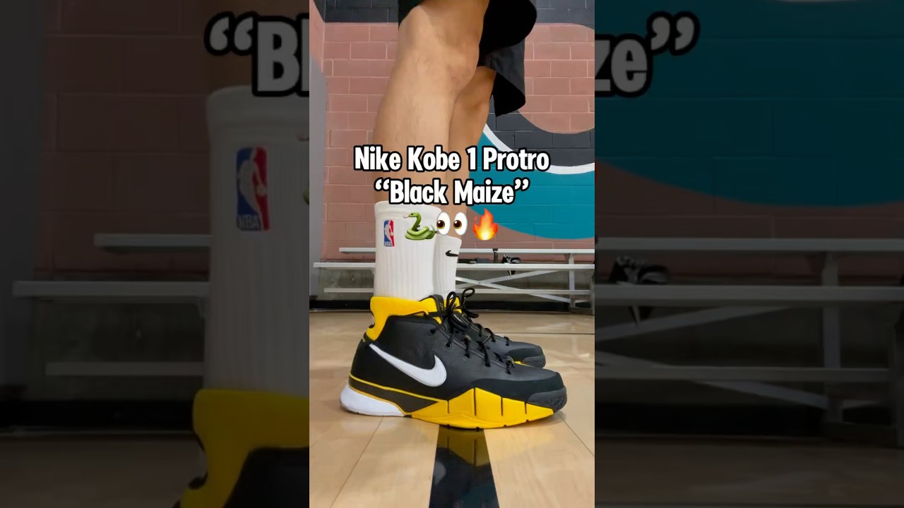 Nike Kobe 1 Protro “Black Yellow” on my feet 🦶👀 