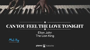 Can You Feel the Love Tonight? (MALE KEY) The Lion King (Karaoke Piano Cover)