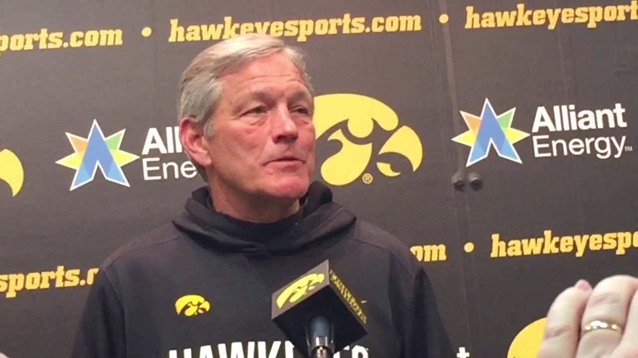 Kirk Ferentz 2018 Iowa Spring Game - Replacing James Daniels
