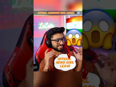 OFFICIAL NEWS 🗞️ GODLIKE LEAVE FOR LOLZZZ GAMING @LoLzZzGaming #lolzzzgaming #shorts #viral #tag