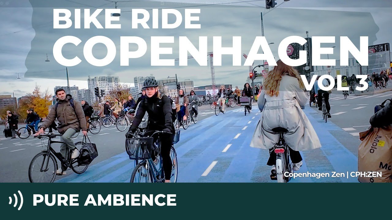 🚲 Relaxing Copenhagen Bike Ride Vol 3 | Late Autumn Ambience Before the Local Elections No Music 4K