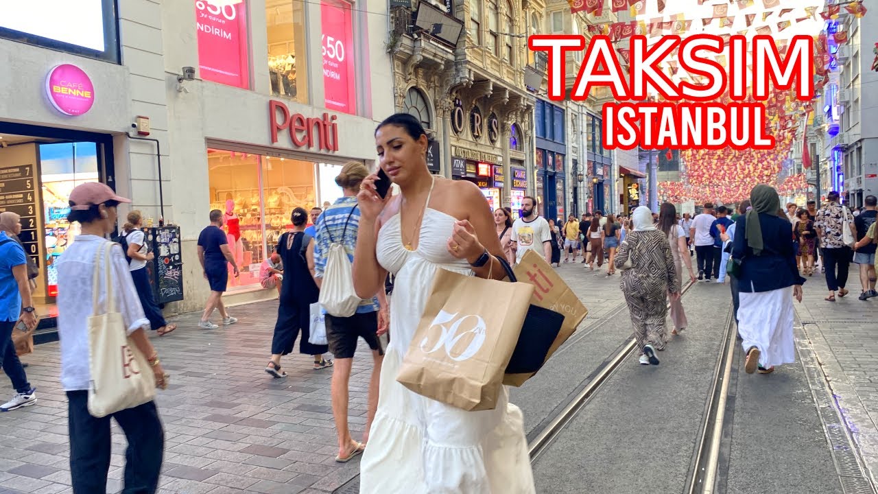 Taksim Istanbul - 4K Walking Tour | Istanbul, Turkey (August 2025) | Lady Walks