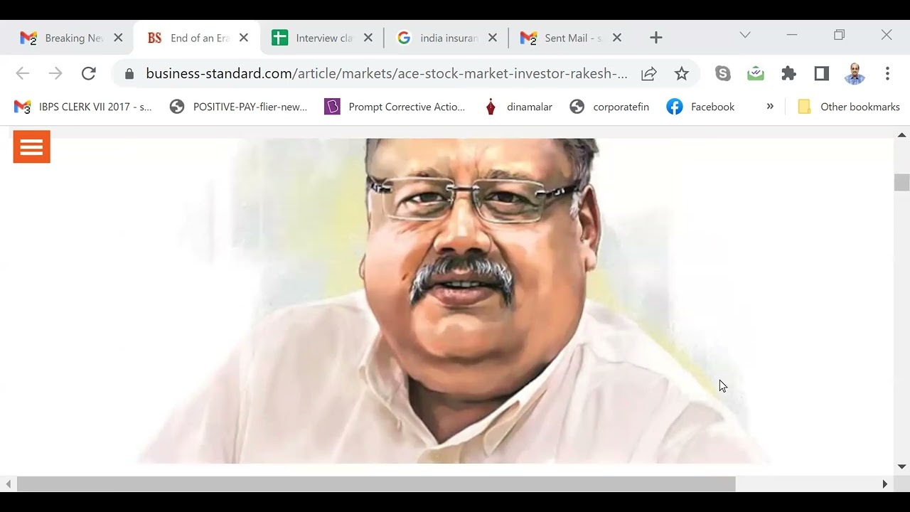 MR. RAKESH JHUNJHUNWALA- "WARREN BUFFET" OF INDIA PASSES AWAY