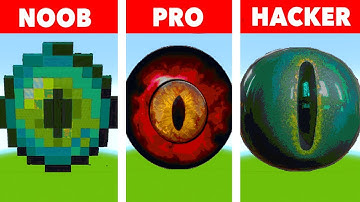 Pixel Art Eye of Ender NOOB VS PRO VS HACKER І Minecraft