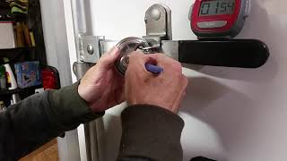 Utility Trailer Locks - Masterlock Disk No. 40 Picked