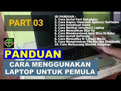 Panduan Dasar Cara Menggunakan Laptop Untuk Pemula Part 03 - Youtube