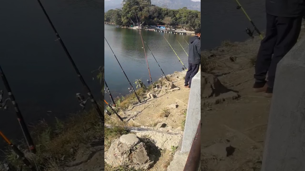 pokhara| leakside || fishing || pokha leak side fishing time