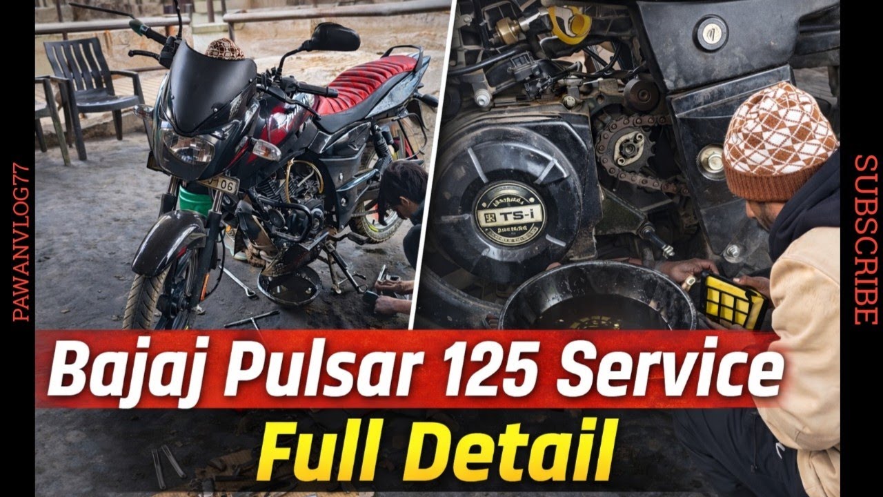 Bajaj Pulsar 125 Service Full Detail ||  