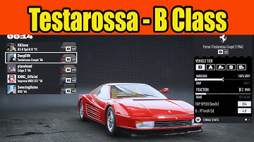 Ferrari Testarossa Build B Class in NFS Unbound