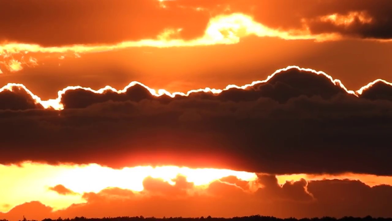 Облака и Красный закат 28-9-18