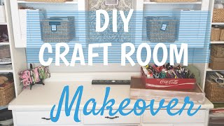 DIY CRAFT ROOM MAKEOVER | ULTIMATE CRAFT ROOM MAKEOVER UNDER $200