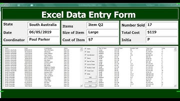 How To Create Excel VBA Data Entry Form With a UserForm