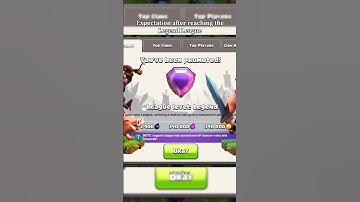 Legend league Expectation Vs Reality II Clash of clans ll #shorts #clashofclans #coc