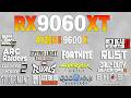 RX 9060 XT 16GB + Ryzen 5 9600x - Test in 16 Games Benchmark 1080p (2026)