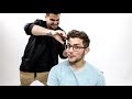 Textured Mens Haircut Tutorial for Thick Wavy Hair | MATT BECK VLOG 110