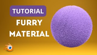 Blender 3.6 Quick Tutorial: Creating Fluffy Furry Material in 1 Minute! 🖌️🐾
