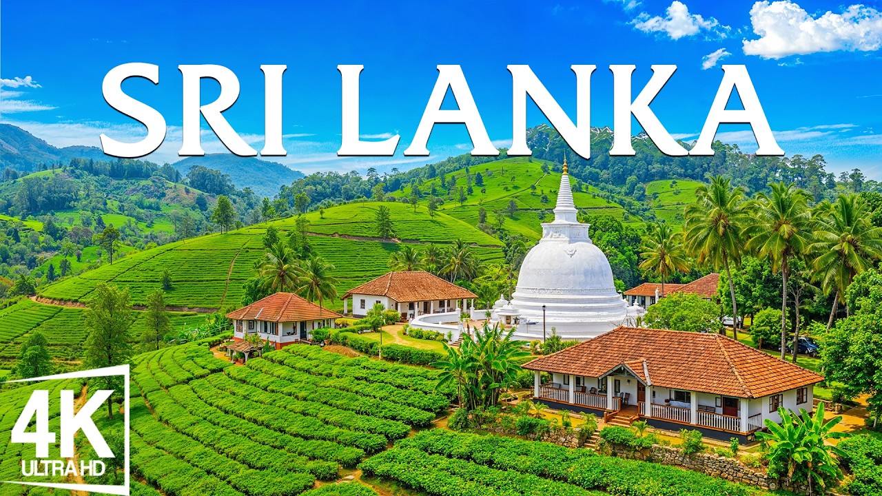 Sri Lanka 4K – Ancient Temples, Tea Hills & Golden Coastal Landscapes of the Blue Indian Ocean
