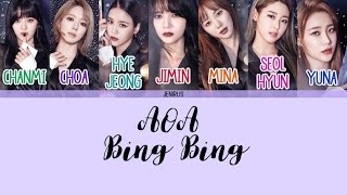 AOA - Bing Bing (빙빙) [Han/Rom/Eng] Picture + Color Coded Lyrics