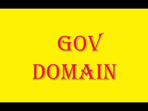 what is gov domain - YouTube