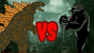Godzilla VS King Kong - Drawing Cartoons 2 - Fighting Animation