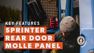 Sprinter Rear Door Molle Panels Key Features - Flatline Van Co.