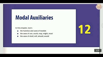 Class 7 || Modal Auxiliaries || Chapter 12 || Everyday English Grammar