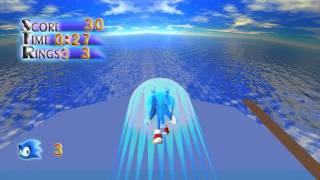 Sonic Blitz3D Unleashed- Oceans Bay Speedrun - 00:40 Seconds (Best Time)
