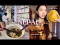 Nepal vlog  eating local nepali food homemade meals exploring boudha cafe hopping  more